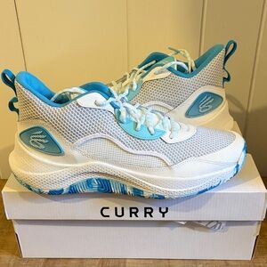 Under Armour Steph Curry 3Z 24 Sneakers White/Blue M11.5 W13 NIB